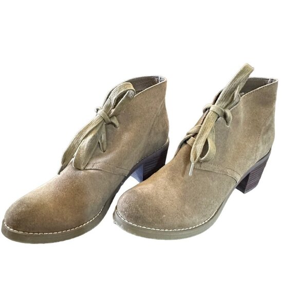 Sbicca Terrafina Ankle Bootie‎ Tan Suede Country Classic Cottage Size 10 - Picture 1 of 10